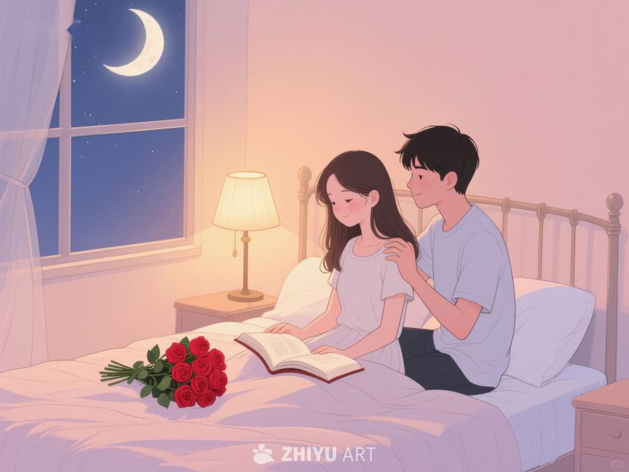 月夜床头共读温馨时刻 1151