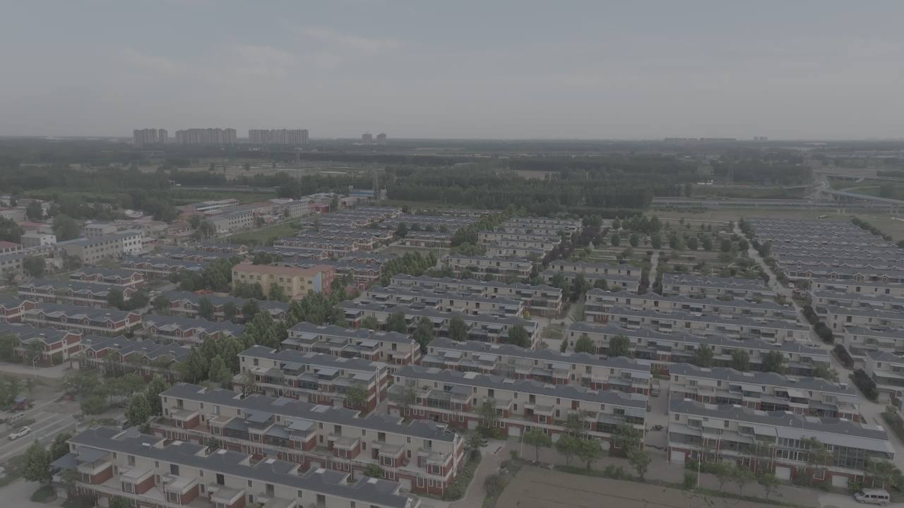郊区住宅区航拍