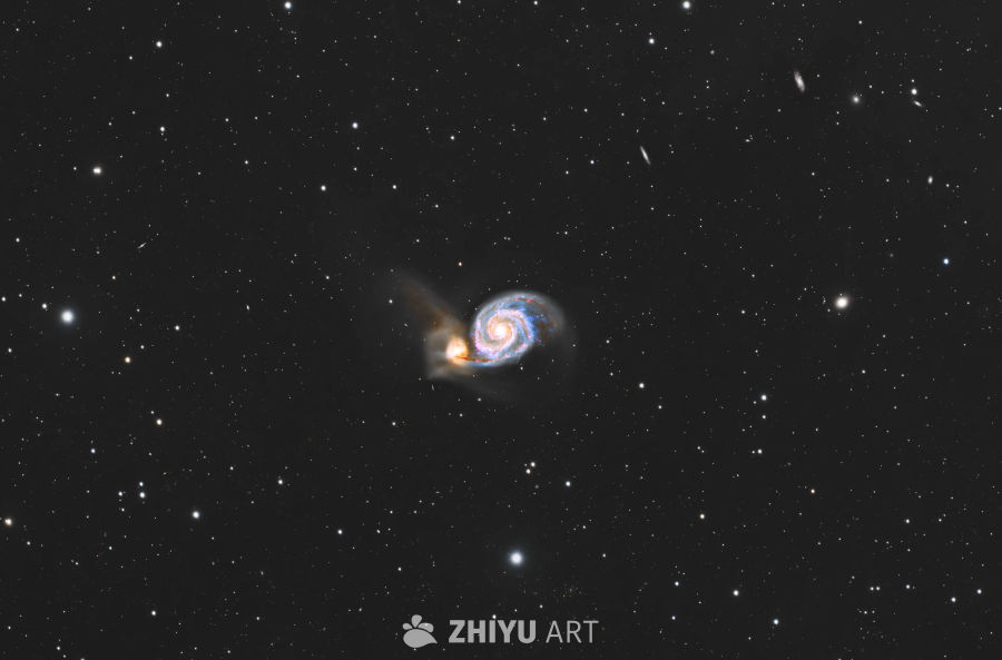 螺旋星系的壮丽景象