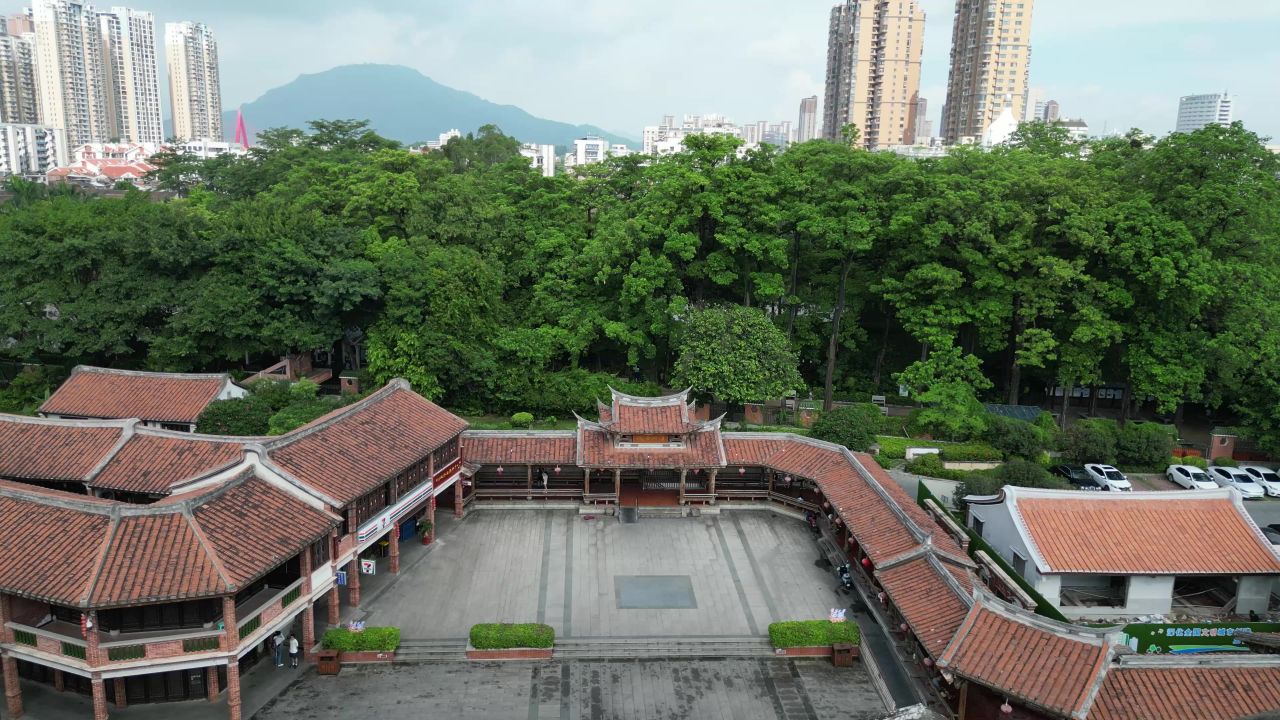 航拍福建漳州古城