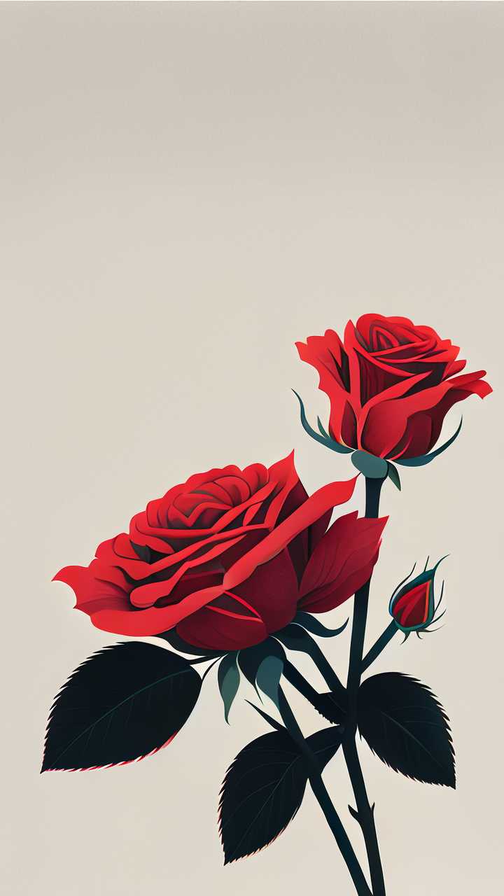 红色玫瑰花
