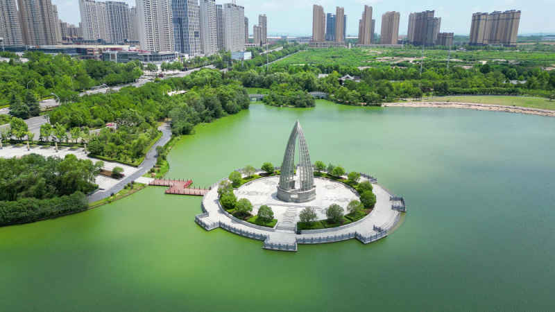  航拍湖北随州文化园4A景区 