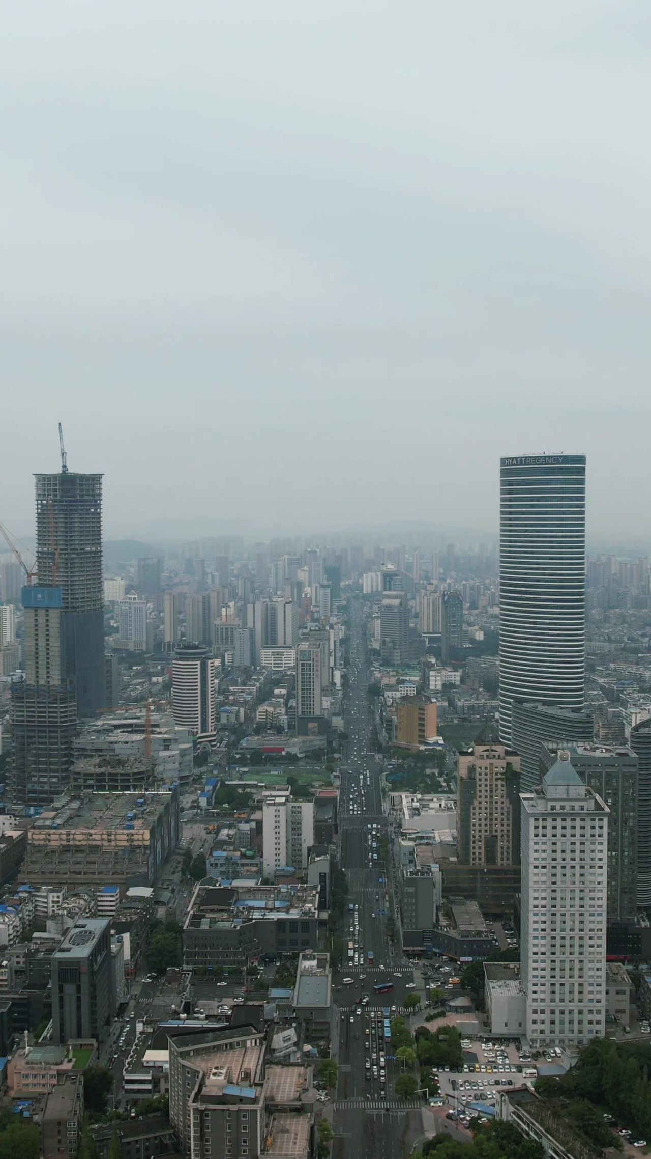 江苏徐州城市风光竖屏航拍 