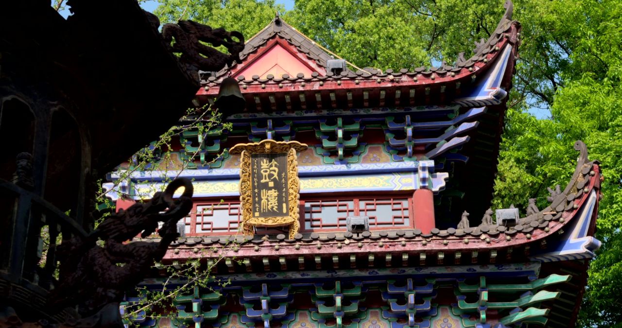 湖南长沙松柏寺古典建筑之美实拍视频