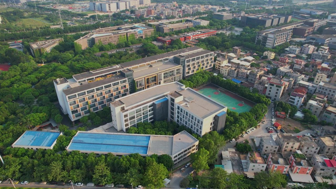 航拍厦门工学院景观