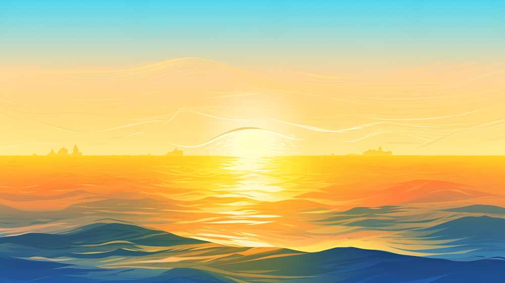 落阳晚霞美景