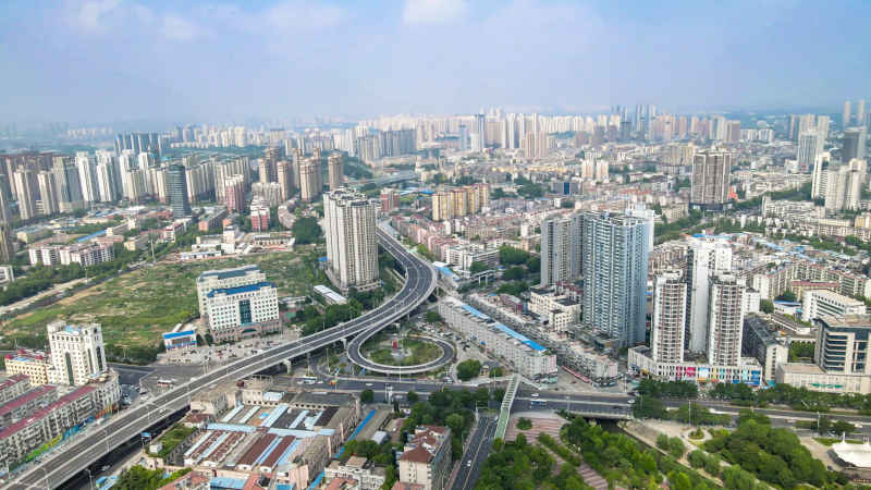 湖北襄阳城市风光旅游景区航拍摄影图 