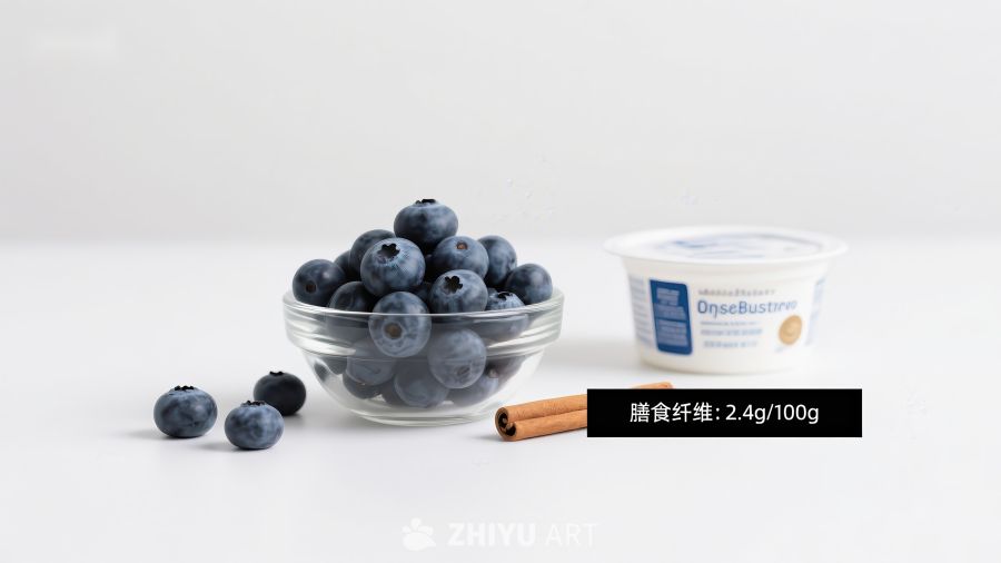 蓝莓与酸奶的健康搭配