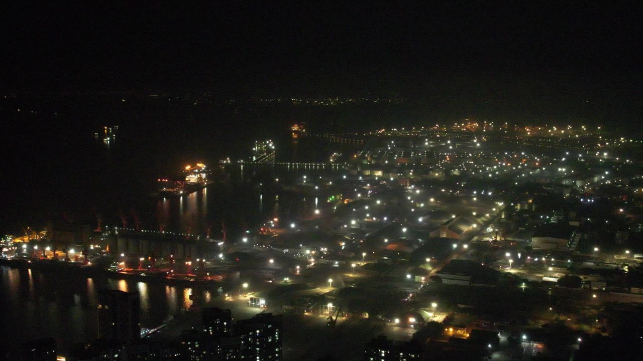 广东湛江城市夜景灯光