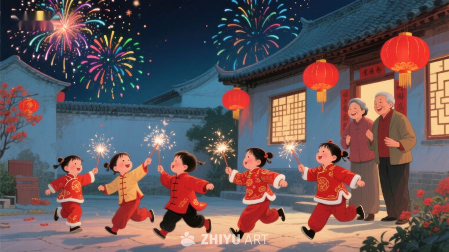 孩童欢庆传统节日 19