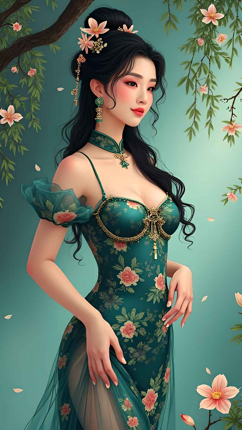 森林系好看拍摄特色美女 42