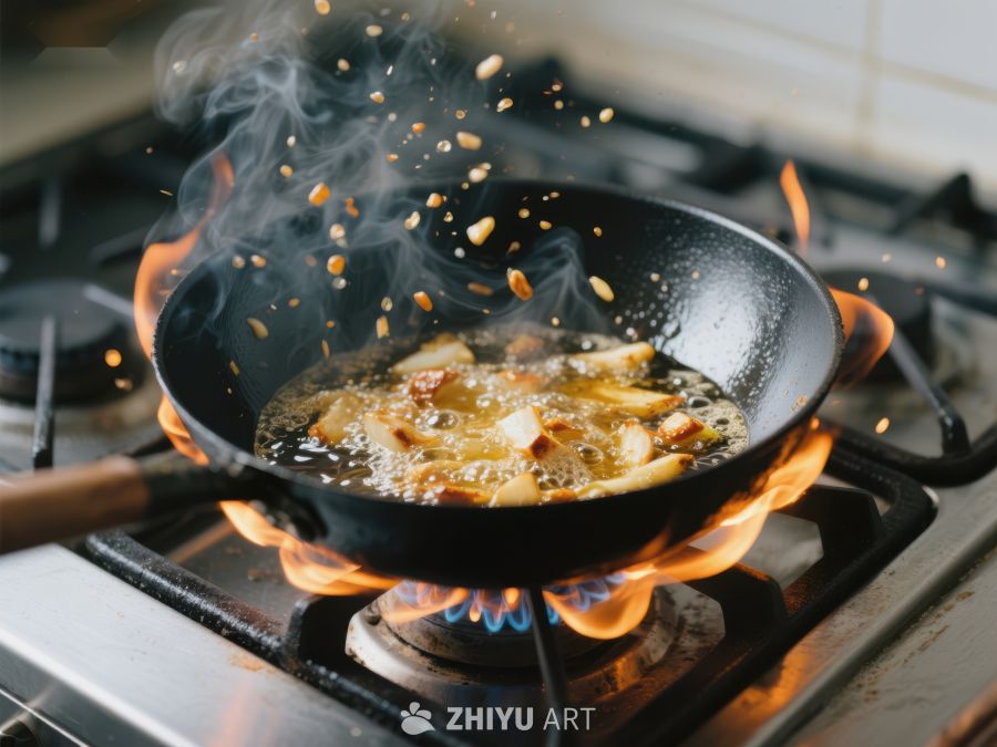热锅快炒，食材翻飞 477