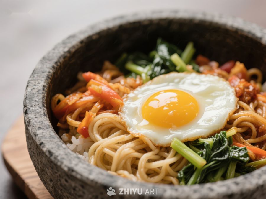石锅拌饭配煎蛋 565