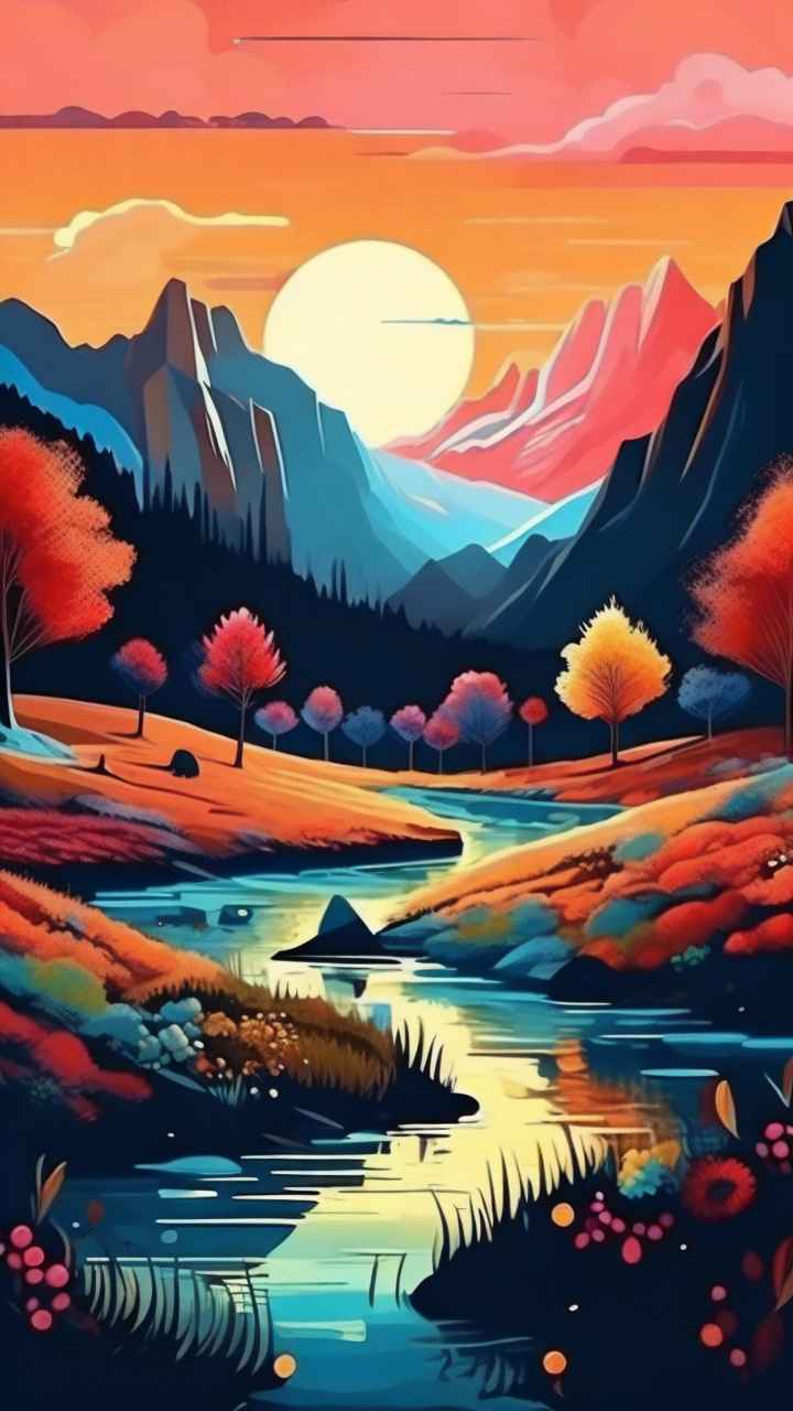 人惊叹的山水画插画 28