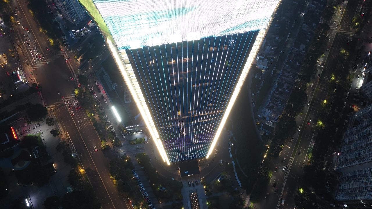 温州城市晚霞和夜景 30