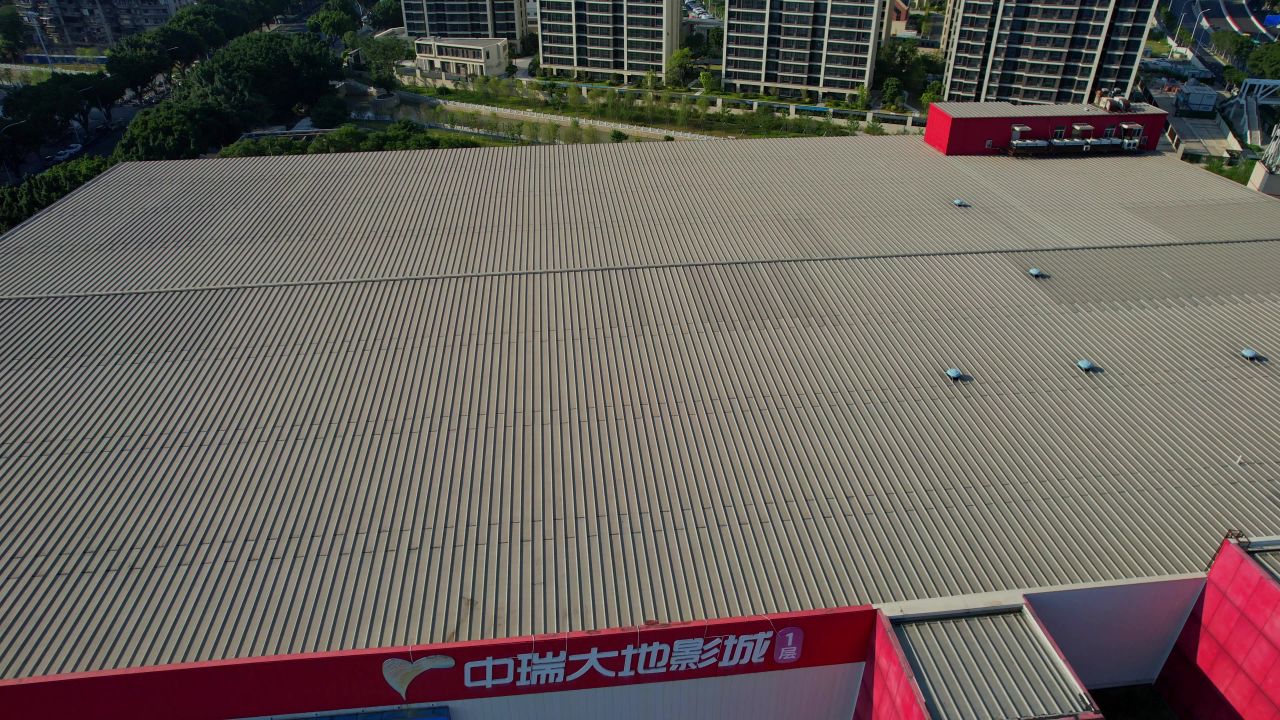 航拍福建商业广场