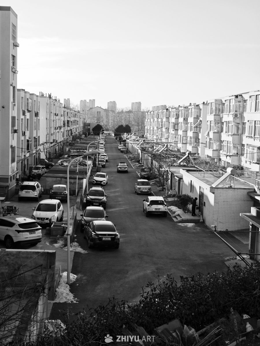 冬日住宅区街景