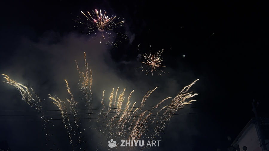 璀璨夜空的烟花