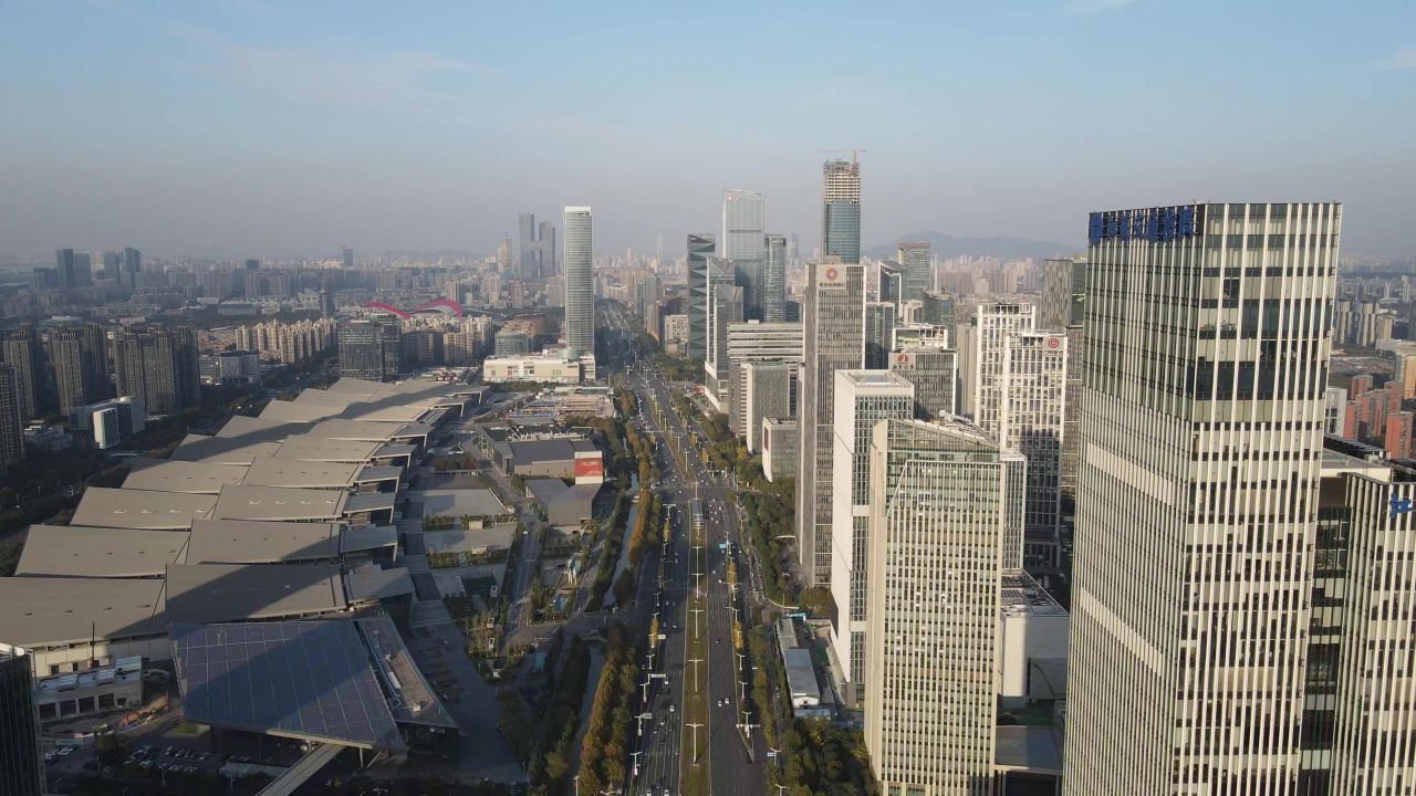 南京国际会展中心航拍