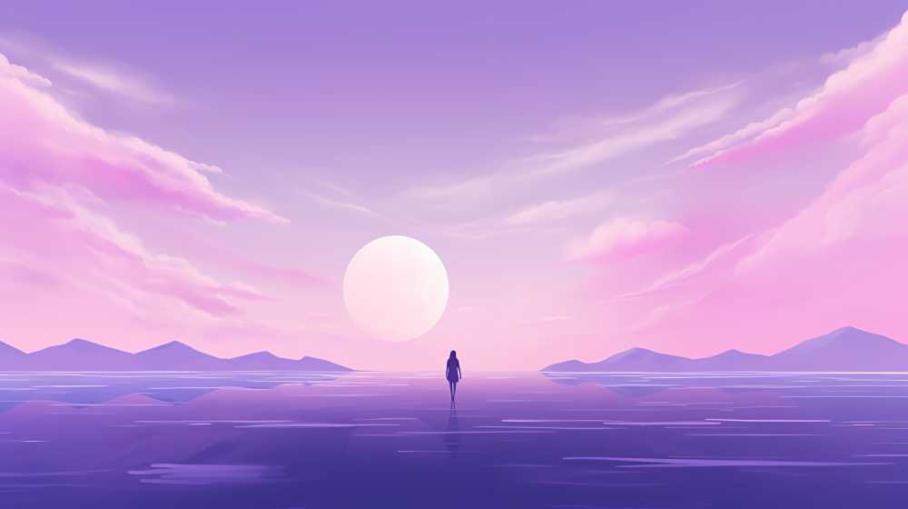 紫色唯美背景画面