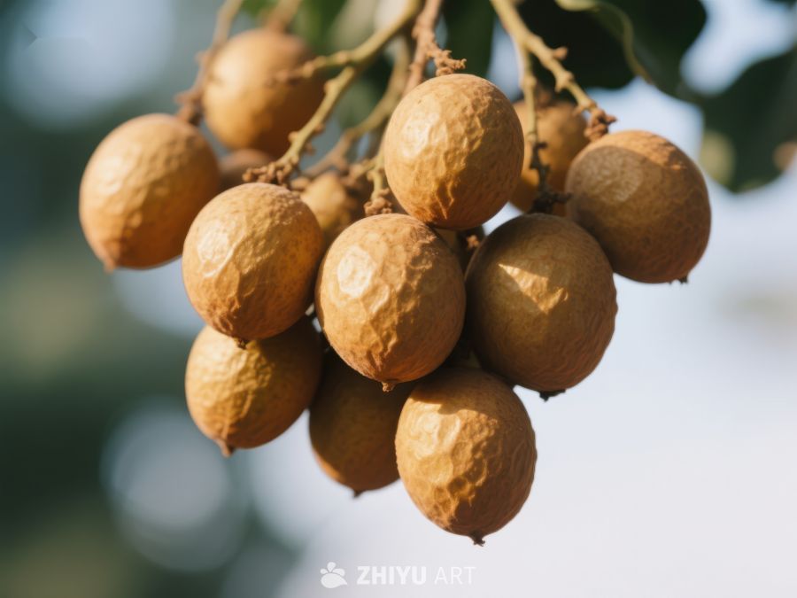 新鲜龙眼挂枝头 669