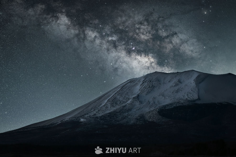 当星空遇上雪山