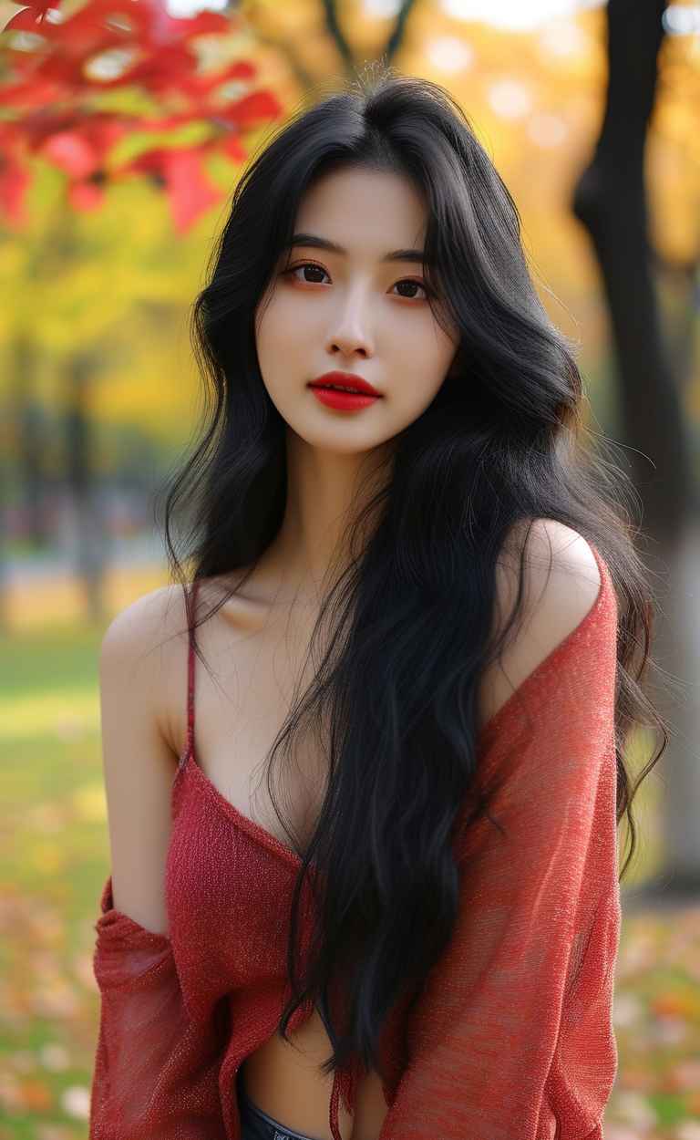 秋天下宽松美女 1