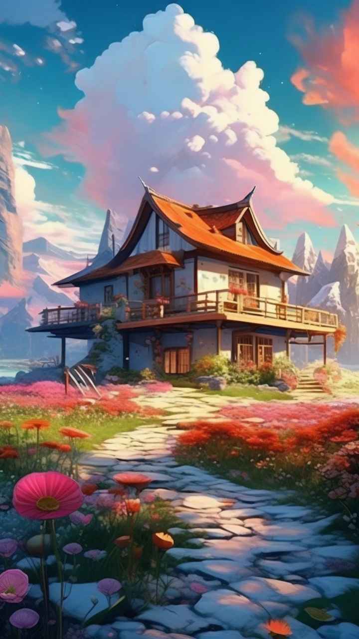 充满活力的绿洲在它的后院各种花 134