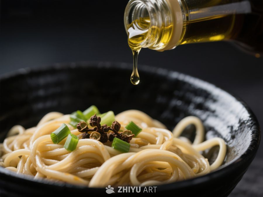 橄榄油浇淋面条的瞬间 156