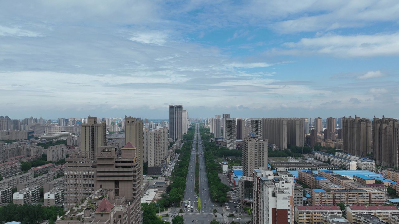 新乡城市航拍延时