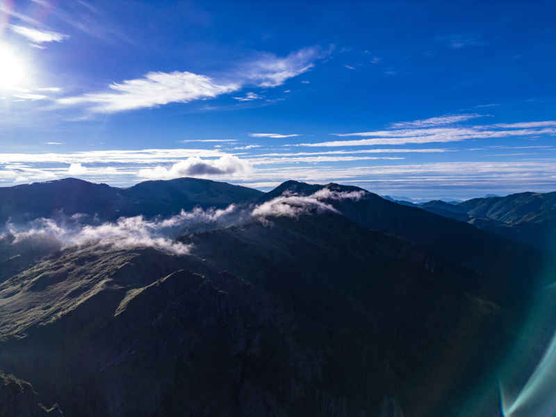 壮丽山河高山云海航拍 