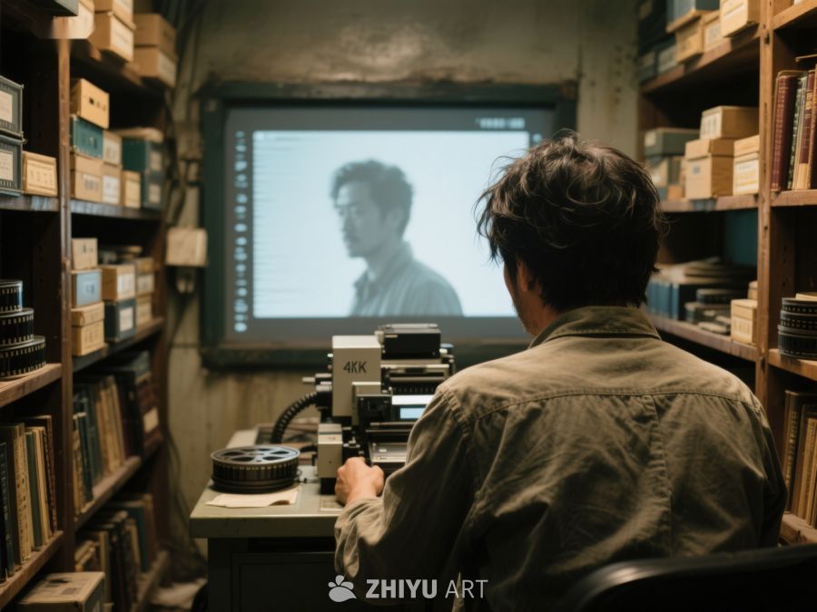 电影编辑师专注工作 22