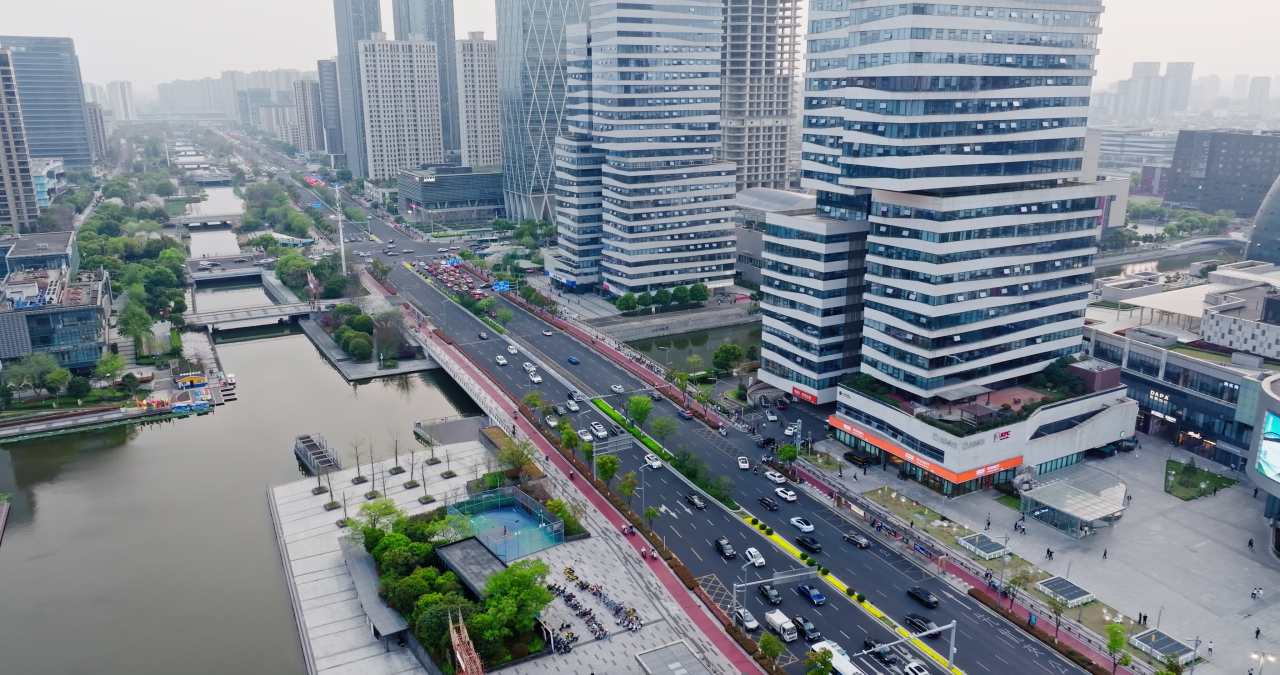 宁波城市建筑风光航拍 11
