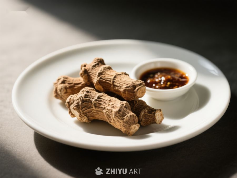 人参配蘸酱，简约美食呈现 352