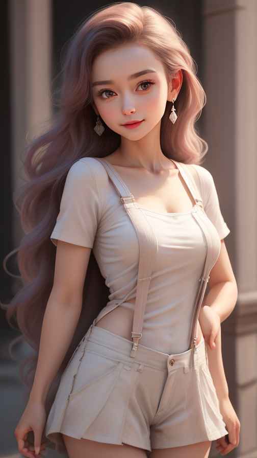 吊带美女