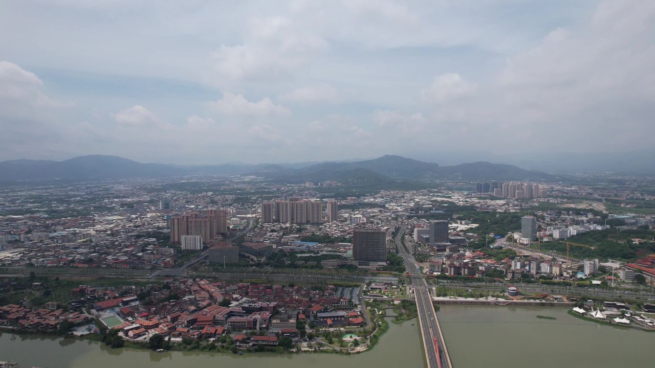 福建 漳州 城市 大景 航拍