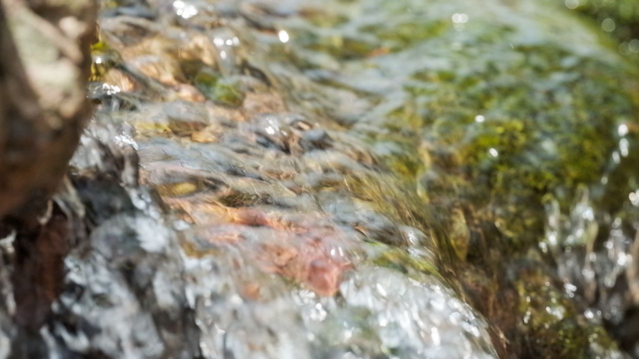 泉水小溪瀑布4K实拍镜头