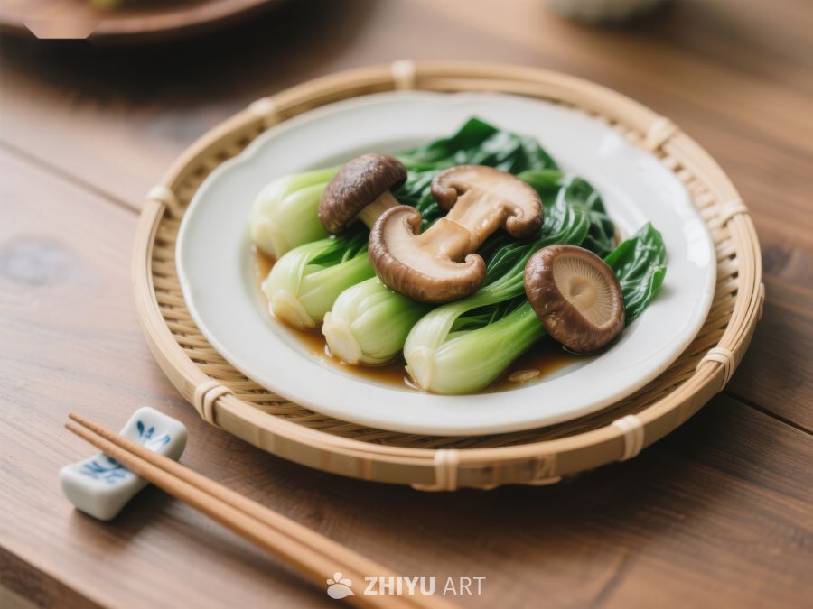 香菇青菜，中式健康美味 1010