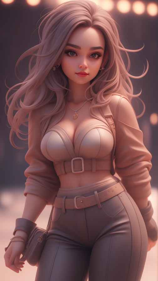 高级感女孩皮衣系列