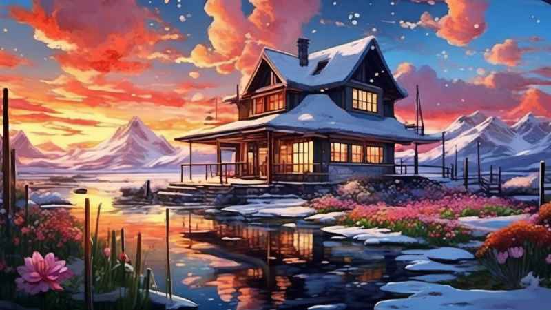 充满活力的绿洲在它的后院各种花 16