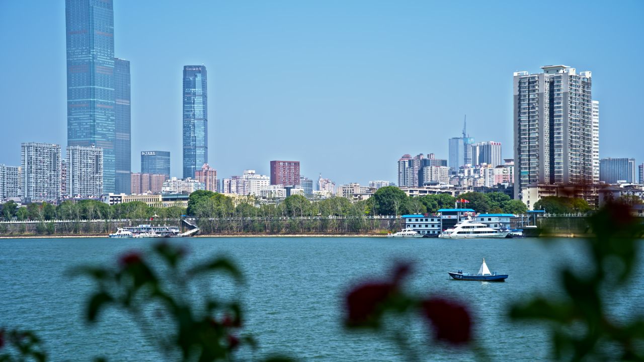 长沙湘江风光带城市风光