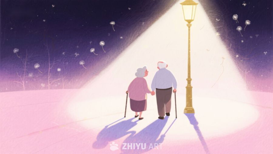 夜灯下的携手漫步 545