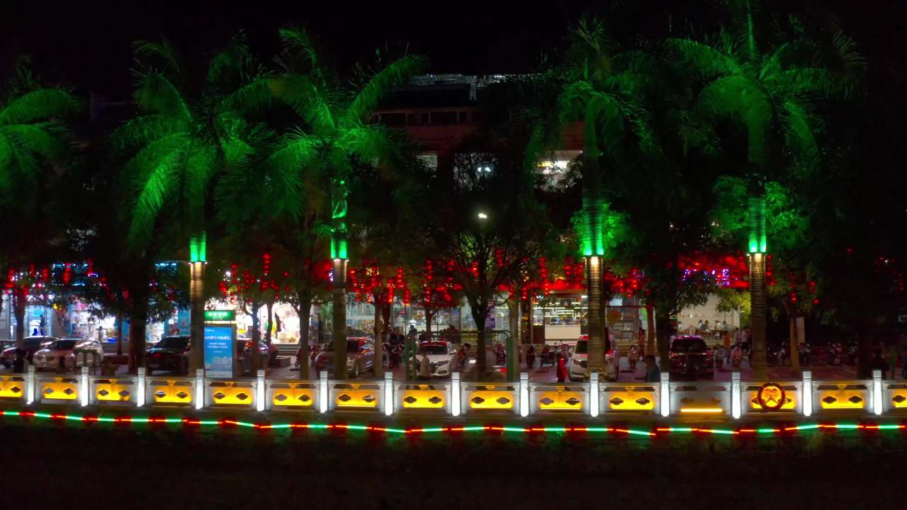 夜色中的城市繁华