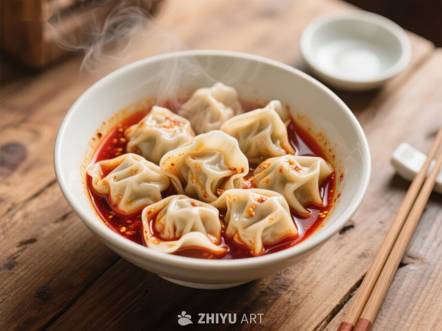热腾腾的红油水饺 819