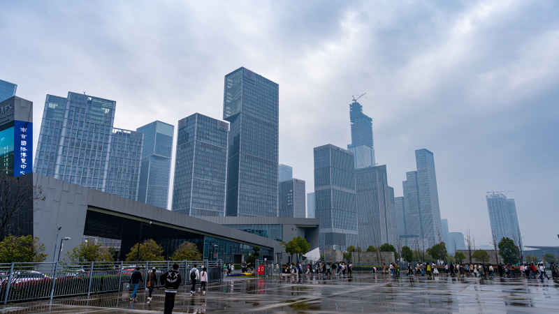 南京国际博览中心附近建筑群