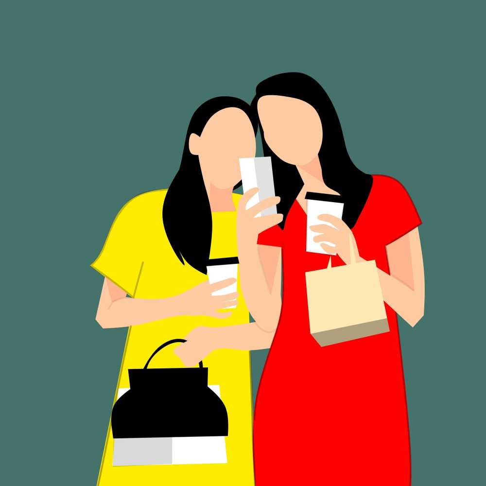 妇女购物友谊咖啡喝购物商城娱乐高加索城市生活通讯时尚生活方式