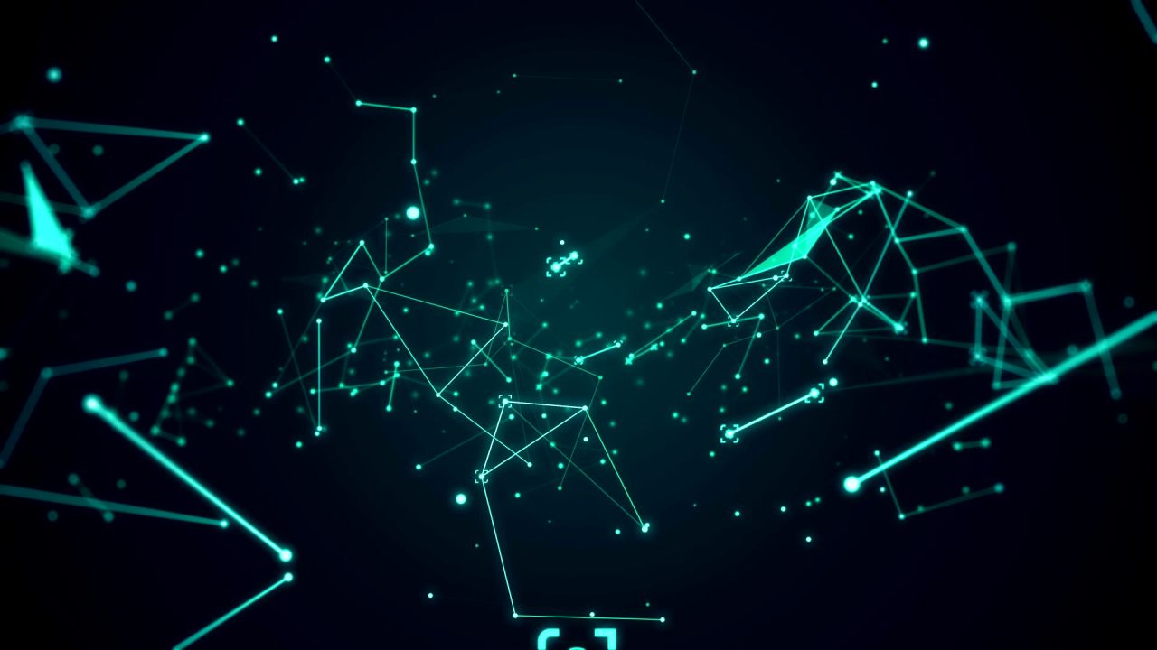 数字科技流动代码字母抽象互联网络金融视频素材 64