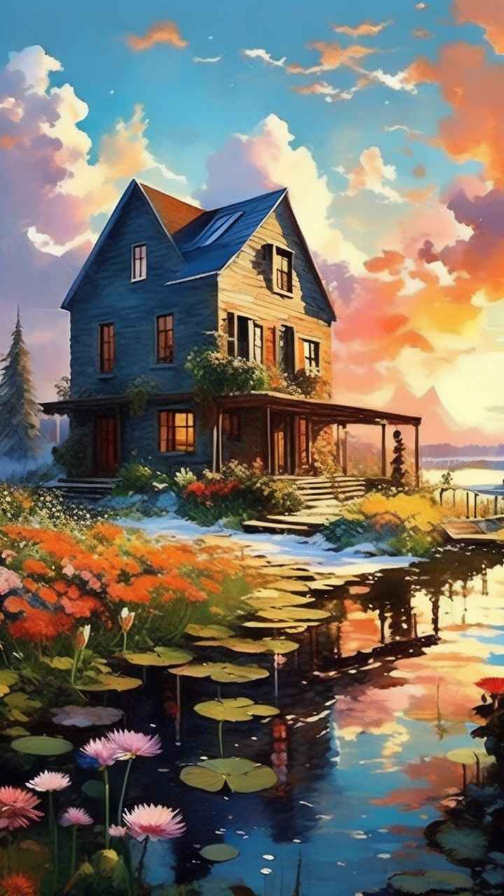 充满活力的绿洲在它的后院各种花 89