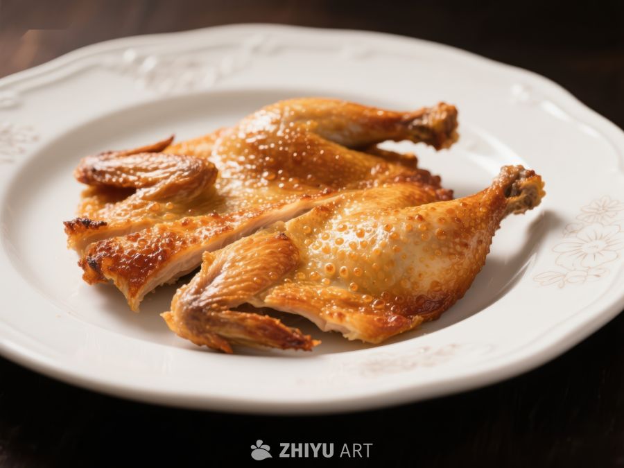 金黄烤鸡，美味诱人
