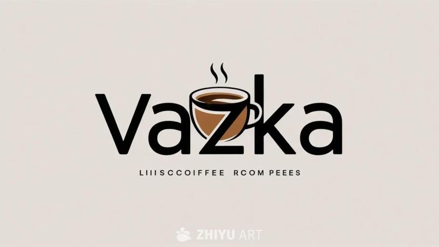 字母“VAZKA”以黑色字体显示，其中“Z”的形状